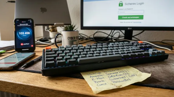 Passwort-Hygiene 2.0: Warum dein Zettel unter der Tastatur in Rente gehen muss